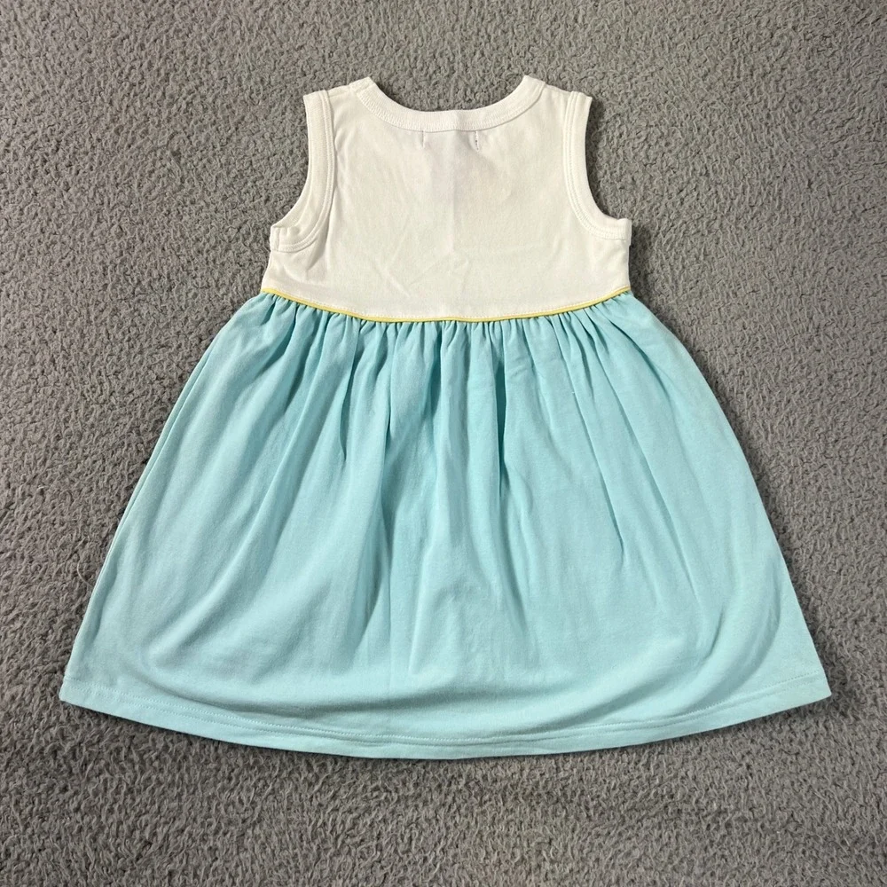 Ralph Lauren Dress Girls 3T Blue White Palm Beach Sleeveless Logo Pocket VTG NWT
